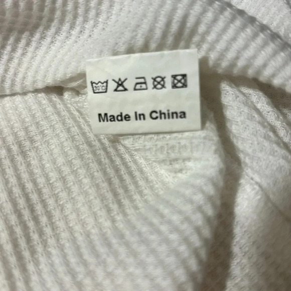 Rolling Stones White Waffle Long Sleeve size M - Picture 4 of 9